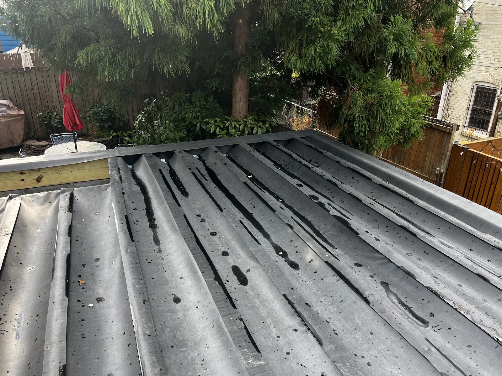 Under deck drainage and waterproofing system installed in Pewee KY